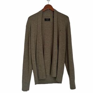 All Saints Merino Wool Slim Fit Cardigan Size L